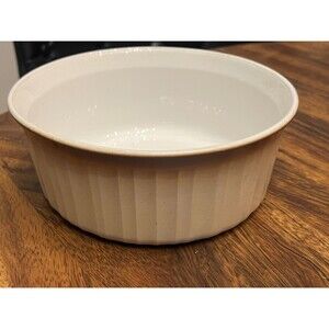 Corningware F5B French Bisque  round casserole dish 1.5 quart no lid